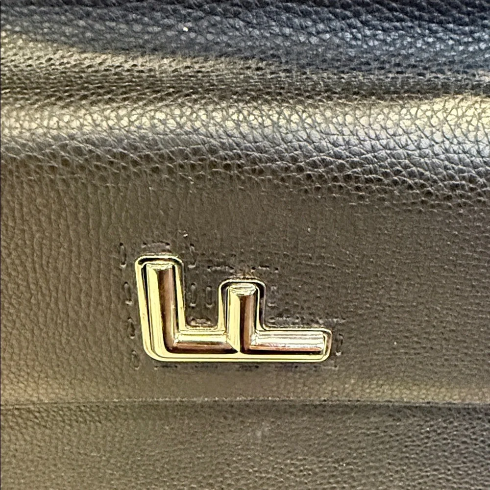 Fendi Black Textured Leather Briefcase